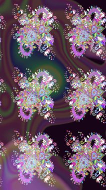 Yumuşak pamuk tasarımı. Raster 'ın taze dokusu. Yumuşak fayans. Paketleme, tekstil, duvar kâğıdı için çiçek eskizi. Klasik çiçek deseni.