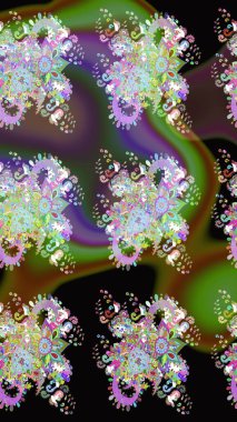 Küçük renkli çiçekler. Küçük çiçekte güzel bir desen. Motley illüstrasyonu. Moda baskıları için zarif bir şablon. Robot resim. Çiçekli yaz çiçekleri.