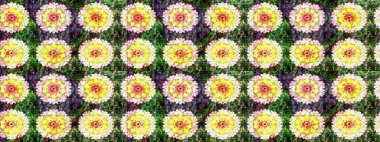 El çizimi çiçek çizimi deseni (fayans). Tekstil için suluboya eskiz deseni. Şirin çiçekli, desenli, yeşil renkli çizim deseni.