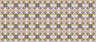 Klasik oryantal desen gri, nötr ve bej renklerden üstündür. Geleneksel raster ve altın desen. Damask pürüzsüz süsü.