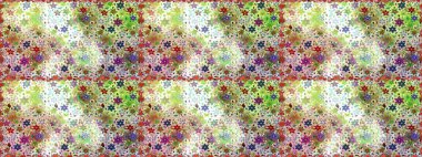 Moda baskıları için zarif bir şablon. Küçük renkli çiçekler. Motley illüstrasyonu. Küçük çiçekte güzel bir desen. Çiçekli bahar çiçekleri.