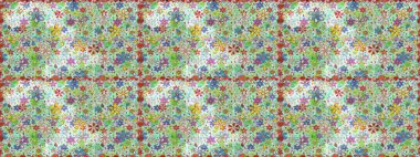 Kusursuz çiçek deseni duvar kâğıdı olarak kullanılabilir. Tarafsız renklerde çiçekler. Raster illüstrasyonu.