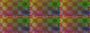 El çizimi. Güzel kumaş deseni. Raster illüstrasyonu. Çiçekler, dallar, otlar ve çiçekler.