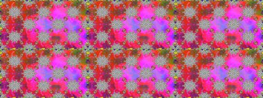 Gri renkli gri papatya deseni. Raster illüstrasyonu. Gri renklerde.