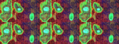 Raster illüstrasyonu. Çiçekli, yapraklı, çiçek desenli eskiz. El çizimi.