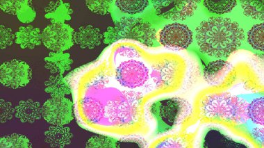 Güzel kumaş deseni. Renkli Bahar Teması eskiz kalıbı. Raster illüstrasyonu. Zentangle soyut çiçekleri. Karalama çiçeği. Düz Çiçek Elementleri Tasarımı.