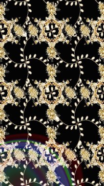 Raster Henna tarzı. Etnik Mandala havlusu. Tebrik kartı geçmişi, boyama kitabı, arkaplan ve tekstil için kullanılabilir. Taslak süsleme izi. Sınır Hindistan çiçek desenli paisley patentli.