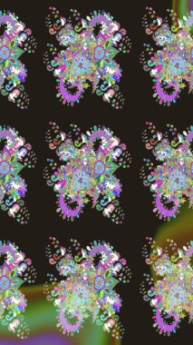 Raster kına dövme tarzı. Hint çiçek desenli madalyon desen. Etnik Mandala süsleme. Tekstil, tebrik kartı, boyama kitabı, telefon durumda yazdırma için kullanılabilir.