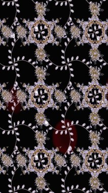 Üst manzara, yumuşak siyah renk tarzı. Sevgililer günü ve tebrik kartı konsepti için şık bir davetiye. Manzaralı çiçek deseni. Çiçek kompozisyonu, el boyası, hassas şablon..