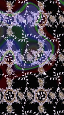 Raster Güzel kumaş deseni. Çiçek arkaplan ile soyut zarafet çizim deseni.