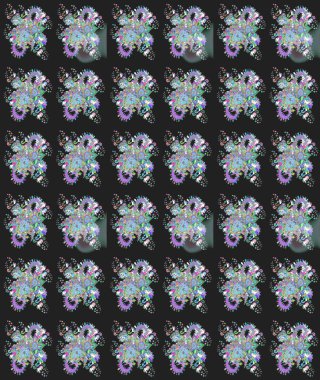 Tropik çiçekler. Gömlek, arka plan modelini çiz. Gri renkli çiçekler.