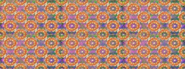 Paisleys zarif çiçek desenli dikişsiz arka plan duvar kâğıdı illüstrasyonuyla klasik stil, modern 3D çizgili sanat eseri altın ve turuncu desenli çiçek yaprakları ve süslemeleri..