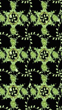 Raster illüstrasyonu. Şirin karalamalı çiçek desenli çizim. Raster illüstrasyonu. Eskiz tarzı siyah renkler. El yapımı çiçek ve bitki koleksiyonu.