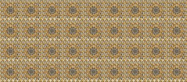 Kahverengi, bej ve nötr renklerde altın element. Doku arka planında altın duvar kâğıdı. Barok tarzında altın çiçekli süs. Damask kusursuz yinelenen arkaplan.