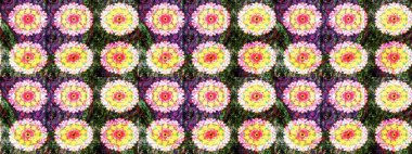 Tekstil veya kitap kapakları, imalat, duvar kağıtları, baskı, hediye paketi ve yapıştırma kitabı için çiçek eskizi geçmişi. Küçük çaplı çiçeklerdeki basit şirin desenler. Raster illüstrasyonu.