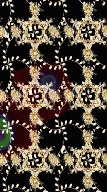 Taslak dekoratif arka plan, çiçek mandala. Raster illüstrasyonu. Siyah renklerde. Çiçek..