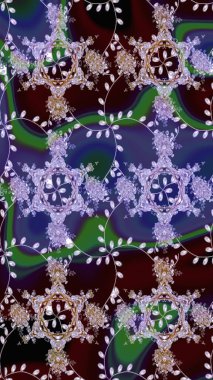 Modaya uygun kumaş deseni. Düz Çiçek Elementleri Tasarımı. Renkli Yaz Temalı eskiz kalıbı. Sevimli çiçek raster deseni.