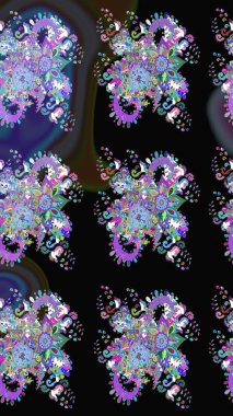 Eskiz tarzı siyah renkler. El yapımı çiçek ve bitki koleksiyonu. Raster illüstrasyonu. Raster illüstrasyonu. Şirin karalamalı çiçek deseni çiz..