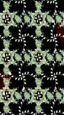 Raster Moda kumaş deseni. Çizgi çizimi kalıbı. Şirin çiçekler..