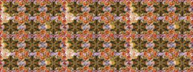 Raster altın desen. Doğu tarzı arabesk. Altın elementli kahverengi renkler. Kusursuz altın desenli bukleler. Raster illüstrasyonu.