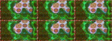 Güzel kumaş deseni. Karalama çiçeği. Renkli Bahar Temalı Kusursuz Arkaplan. Düz Çiçek Elementleri Tasarımı. Raster illüstrasyonu. Zentangle soyut çiçekleri.