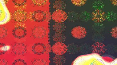 Nazikçe, güzel çiçek arkaplanı. Çiçekli karalama şeklinde Raster çiçek deseni. Gri ve turuncu renkte çiçekler.