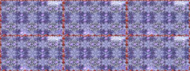 Çiçeksiz desenli arka plan. Mor renkli çiçekler. Renkli Bahar Temalı Kusursuz Arkaplan. Düz Çiçek Elementleri Tasarım Raster illüstrasyonu.