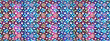 Güzel kumaş deseni. Raster illüstrasyonu. Hoş bir çiçek geçmişi var. Küçük çiçekte çizim deseni.