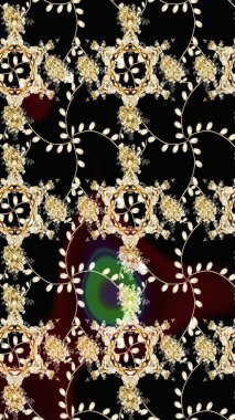 Modaya uygun kumaş deseni. Renkli Yaz Temalı eskiz kalıbı. Sevimli çiçek raster deseni. Düz Çiçek Elementleri Tasarımı.