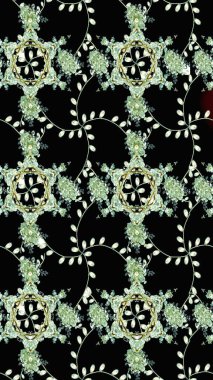 Çizim raster deseni. Güzel kumaş deseni. Çiçek arka planı.