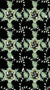 Siyah renkli çiçekler. Raster düz çiçek çizim deseni. Tasarım hediye paketi, tebrik kartları, posterler ve afiş tasarımı.