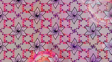 Vadinin çiçekleri tarafsız renklerde. Raster çiçek desenleri çiziyor..