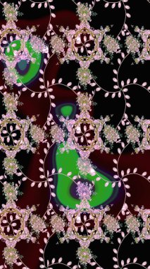 Kumaş, tekstil, duvar kağıdı baskısı için. Tomurcukları çiçek olan sevimli bir çiçek deseni. Eskiz geçmişi. Raster illüstrasyonu. Eski usul. Raster..