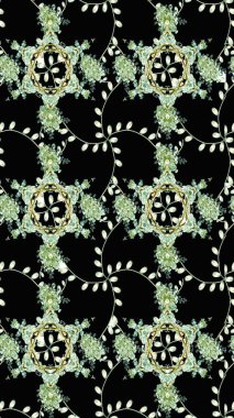 Modaya uygun kumaş deseni. Küçük çiçekteki sevimli çiçek deseni. Tony 'nin kumaş kalıbını çiz. Raster illüstrasyonu.