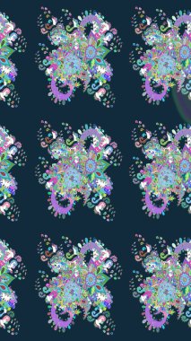 Raster Güzel kumaş deseni. Çiçek arkaplan ile soyut zarafet çizim deseni.