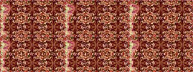 Raster illüstrasyonu. Kusursuz klasik raster altın desenli. Kahverengi renklerde, altın elementlerle kusursuz desen. Klasik klasik klasik arka plan. Geleneksel oryantasyon süsü.