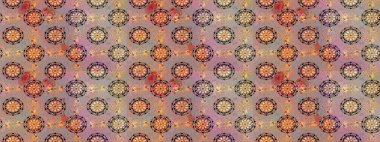 Suluboya çizim kalıbı. Çiçek izi. Suluboya tarzında tarafsız ve bej renkte çiçekler.