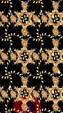 El çizimi çiçek çizimi deseni (fayans). Tekstil için suluboya eskiz deseni. Sevimli çiçekli, desenli, siyah renkli çizim deseni.