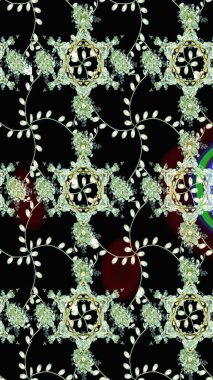 Siyah renkli çiçekler. Küçük çiçekte sevimli çiçek deseni var..