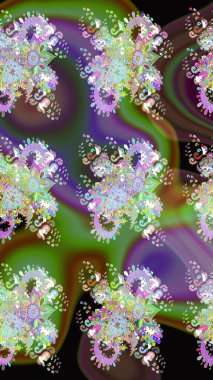 Güzel suluboya yaz çiçekleri deseni..