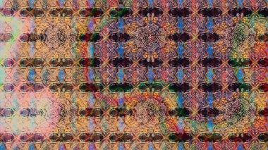 Kahverengi ve bej renkli papatyaların kahverengi ve bej renkleri. Raster illüstrasyonu. Kahverengi ve bej renklerde.