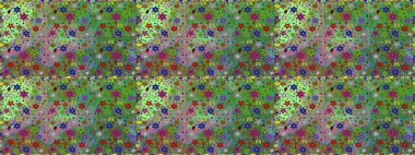 Renkli, pürüzsüz desen. Çiçek arkaplan. Yeşil renkli şirin tekstil. Çiçek duvar kâğıdı. Raster illüstrasyonu.