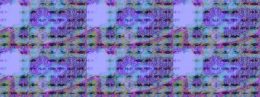 Çiçek duvar kâğıdı. Mavi ve mor renkli şirin tekstil tarzında. Çiçek arkaplan. Raster illüstrasyonu. Renkli çizim deseni.