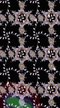 Raster suluboya çiçek deseni, narin çiçekler, siyah çiçekler, tebrik kartı şablonu. Raster Güzel kumaş deseni.