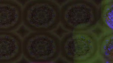 Renkli unsurlarla hareketli arka plan görüntüleri. Çiçekler. Eski model. Bayrak tarzı. Video kaydı. Şablon. Döngü. Kusursuz..