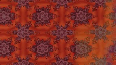 Renkli unsurlarla hareketli arka plan görüntüleri. Çiçekler. Eski model. Bayrak tarzı. Video kaydı. Şablon. Döngü. Kusursuz..