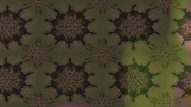 Renkli unsurlarla hareketli arka plan görüntüleri. Çiçekler. Eski model. Bayrak tarzı. Video kaydı. Şablon. Döngü. Kusursuz..