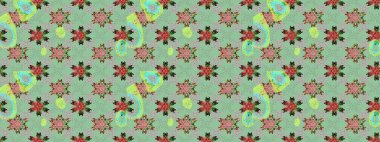 Raster illüstrasyonu. El çizimi. Çiçekler, dallar, bitkiler ve çiçekler. Güzel kumaş deseni.