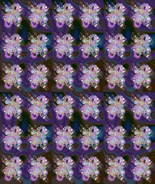 Güzel çiçek deseni. Mor renkli çiçekler. Renkli Bahar Teması eskiz kalıbı. Düz Çiçek Elementleri Tasarımı.