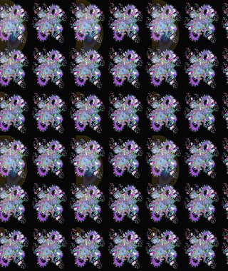 Halk tarzı. Modern çiçek arkaplanı. Moda baskıları için zarif bir şablon. Parlak renkli çiçekleri ve siyah yaprakları olan harika bir çiçek deseni..